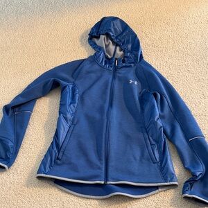 Under Armour Cold Gear Royal Blue Full-Zip Hoodie woman’s small